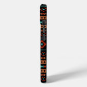 Aztec Rusts Aquamarines Schwarz Mixed Motifs-Muste Case-Mate iPhone Hülle (Rückseite / Links)