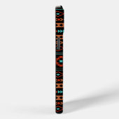 Aztec Rusts Aquamarines Schwarz Mixed Motifs-Muste Case-Mate iPhone Hülle (Rückseite / Rechts)