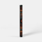 Aztec Rusts Aquamarines Schwarz Mixed Motifs-Muste iPhone Hülle (Rechte Seite)
