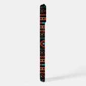 Aztec Rusts Aquamarines Schwarz Mixed Motifs-Muste iPhone Hülle (Rechte Seite)