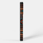 Aztec Rusts Aquamarines Schwarz Mixed Motifs-Muste iPhone Hülle (Rechte Seite)