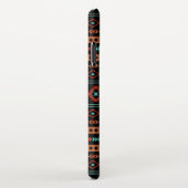 Aztec Rusts Aquamarines Schwarz Mixed Motifs-Muste iPhone Hülle (Rechte Seite)
