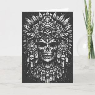 Aztec-Schädelkopfschmuck von BurnsInHell Karte