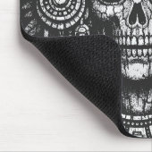 Aztec-Schädelkopfschmuck von BurnsInHell Mousepad (Ecke)