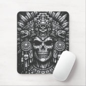 Aztec-Schädelkopfschmuck von BurnsInHell Mousepad (Mit Mouse)
