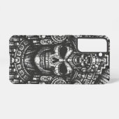 Aztec-Schädelkopfschmuck von BurnsInHell Samsung Galaxy Hülle (Rückseite (Horizontal))