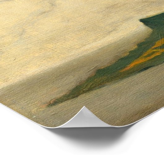 Aztec Sculptor - de Forest Bush Fine Art Poster (Ecke)