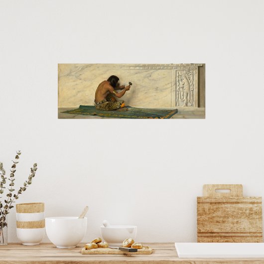 Aztec Sculptor - de Forest Bush Fine Art Poster (Küche)