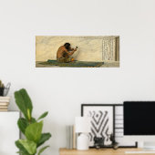 Aztec Sculptor - de Forest Bush Fine Art Poster (Heimbüro)