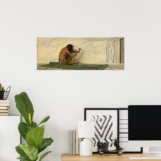 Aztec Sculptor - de Forest Bush Fine Art Poster (Heimbüro)