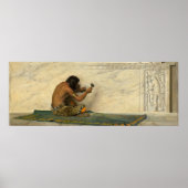 Aztec Sculptor - de Forest Bush Fine Art Poster (Vorne)