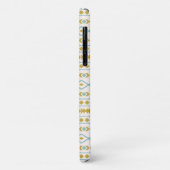 Aztec Shapes Muster Aquamarine Goldcreme Case-Mate iPhone Hülle (Hinten/Links)