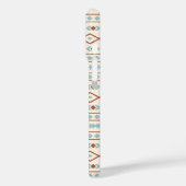 Aztec Shapes Muster Rost Aquamarine Creme Case-Mate iPhone Hülle (Rückseite / Links)