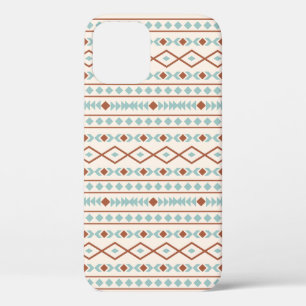 Aztec Shapes Muster Rost Aquamarine Creme Case-Mate iPhone Hülle