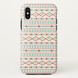 Aztec Shapes Muster Rost Aquamarine Creme Case-Mate iPhone Hülle