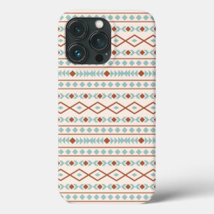 Aztec Shapes Muster Rost Aquamarine Creme Case-Mate iPhone Hülle