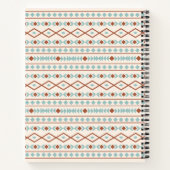 Aztec Shapes Muster Rost Aquamarine Creme Notizblock (Rückseite)