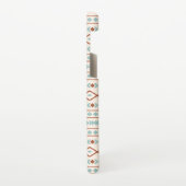 Aztec Shapes Muster Rost Aquamarine Creme Samsung Galaxy Hülle (Linke Seite)
