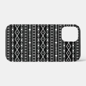 Aztec Shapes Muster Weiß Grau Schwarz Case-Mate iPhone Hülle (Rückseite (Horizontal))