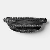 Aztec Shapes Pattern Grau Schwarz Bauchtasche (Ablage )