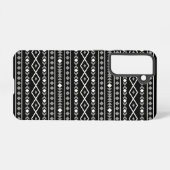 Aztec Shapes Pattern Grau Schwarz Samsung Galaxy Hülle (Rückseite (Horizontal))