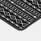 Aztec Shapes Pattern Grau Schwarz Schreibtischunterlage (Ecke)