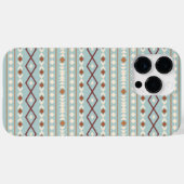 Aztec Shapes Pattern Rusts Cream Aquamarin-blau Case-Mate iPhone Hülle (Rückseite (Horizontal))