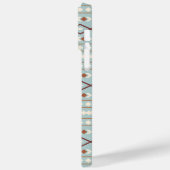 Aztec Shapes Pattern Rusts Cream Aquamarin-blau Case-Mate iPhone Hülle (Rückseite / Links)