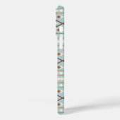 Aztec Shapes Pattern Rusts Cream Aquamarin-blau Case-Mate iPhone Hülle (Rückseite / Links)