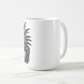 Aztec Skeleton Warrior mit Prinzessin Art Kaffeetasse (VorderseiteRechts)