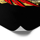 Aztec Skull Warrior Poster (Ecke)