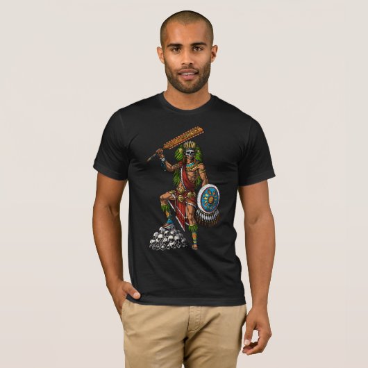 Aztec Skull Warrior T-Shirt (Vorne ganz)