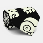Aztec Skulls Krawatte (Gerollt)