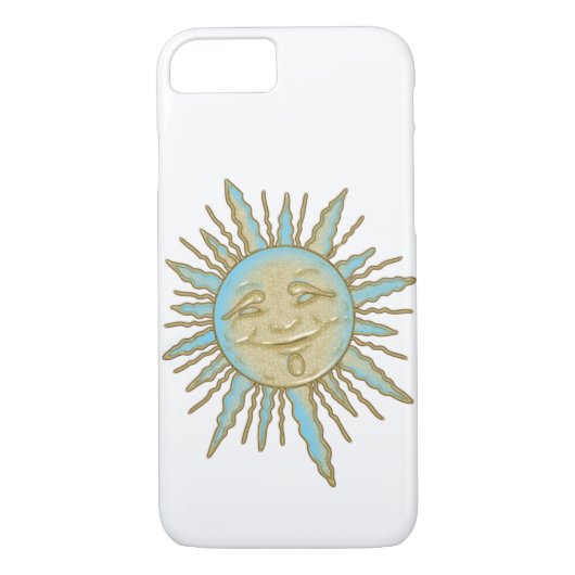 Aztec Smiling Sun-Gesicht | TelefonCase Case-Mate iPhone Hülle (Rückseite)