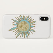 Aztec Smiling Sun-Gesicht | TelefonCase Case-Mate iPhone Hülle (Rückseite (Horizontal))