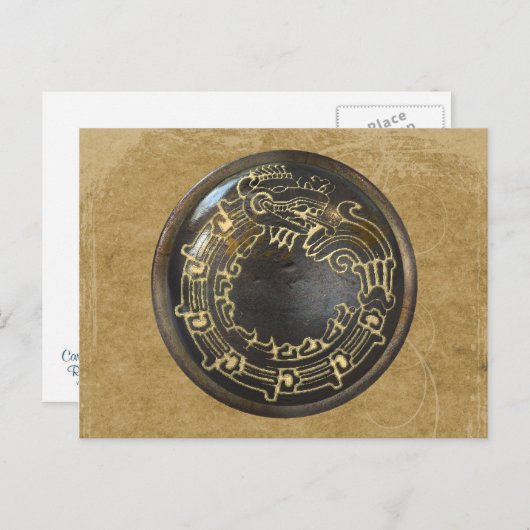 Aztec Snake Postkarte (Vorne/Hinten)