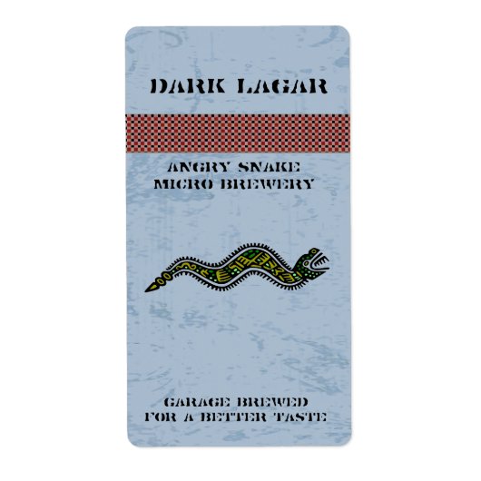 Aztec Snake Zuhause Made Beer Labels (Vorne)