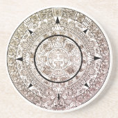 Aztec Solar Disk Calendar Getränkeuntersetzer (Vorne)