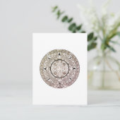 Aztec Solar Disk Calendar Postkarte (Stehend Vorderseite)