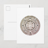 Aztec Solar Disk Calendar Postkarte (Vorne/Hinten)