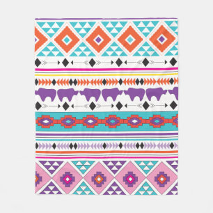 Aztec South West Pattern Fleecedecke