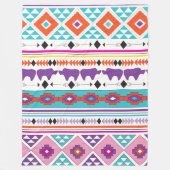 Aztec South West Pattern Fleecedecke (Vorderseite)