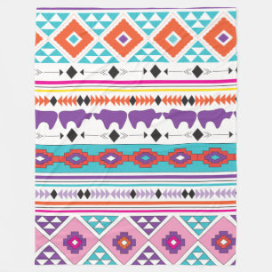 Aztec South West Pattern Fleecedecke