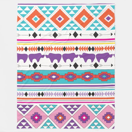 Aztec South West Pattern Fleecedecke (Vorderseite)