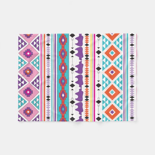 Aztec South West Pattern Fleecedecke (Vorderseite (Horizontal))
