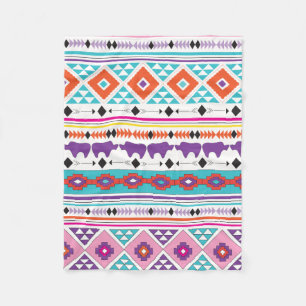 Aztec South West Pattern Fleecedecke