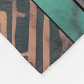 Aztec Southwest Blue and Pink Tribal Fleecedecke (Ecke)