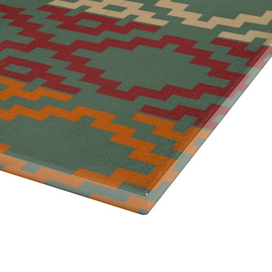 Aztec Southwestern Tribal Diamonds Schneidebrett (Ecke)