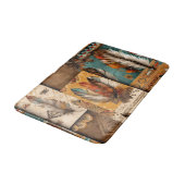 Aztec Southwestern Tribal Feathers Badematte (Schrägansicht)