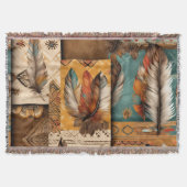 Aztec Southwestern Tribal Feathers Decke (Vorderseite)